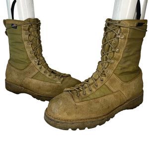 Danner Desert Acadia Boots 12 US WIDE EE 10" NO GTX Tan Combat 26000 Vibram Sole